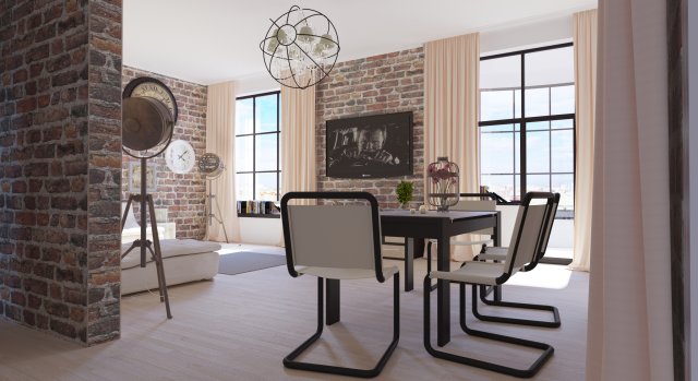 living room Modello 3D .c4d .max .obj .3ds .fbx .stl .blend 