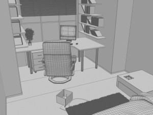 bedroom 3D 模型