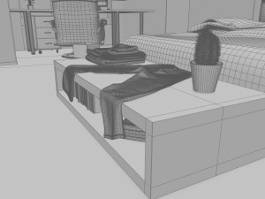 bedroom 3D 模型