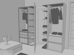 bedroom 3D 模型
