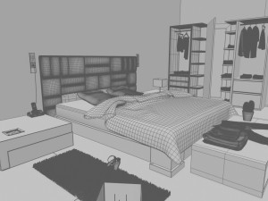 bedroom 3D 模型