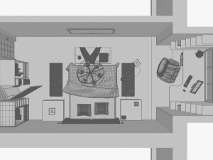 bedroom 3D 模型