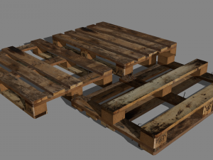 wood pallet 3D Модель