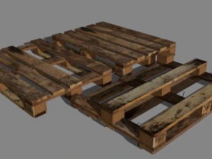 дерев'яний піддон 3D Модель