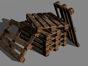wood pallet 3Dモデル