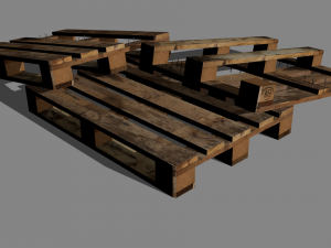 wood pallet 3Dモデル