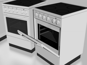 oven 3D 模型