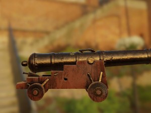 spanish royal navy cannon 3D 모델