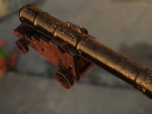spanish royal navy cannon 3D 모델