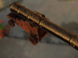 spanish royal navy cannon 3D Model