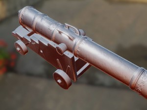 spanish royal navy cannon 3D 모델