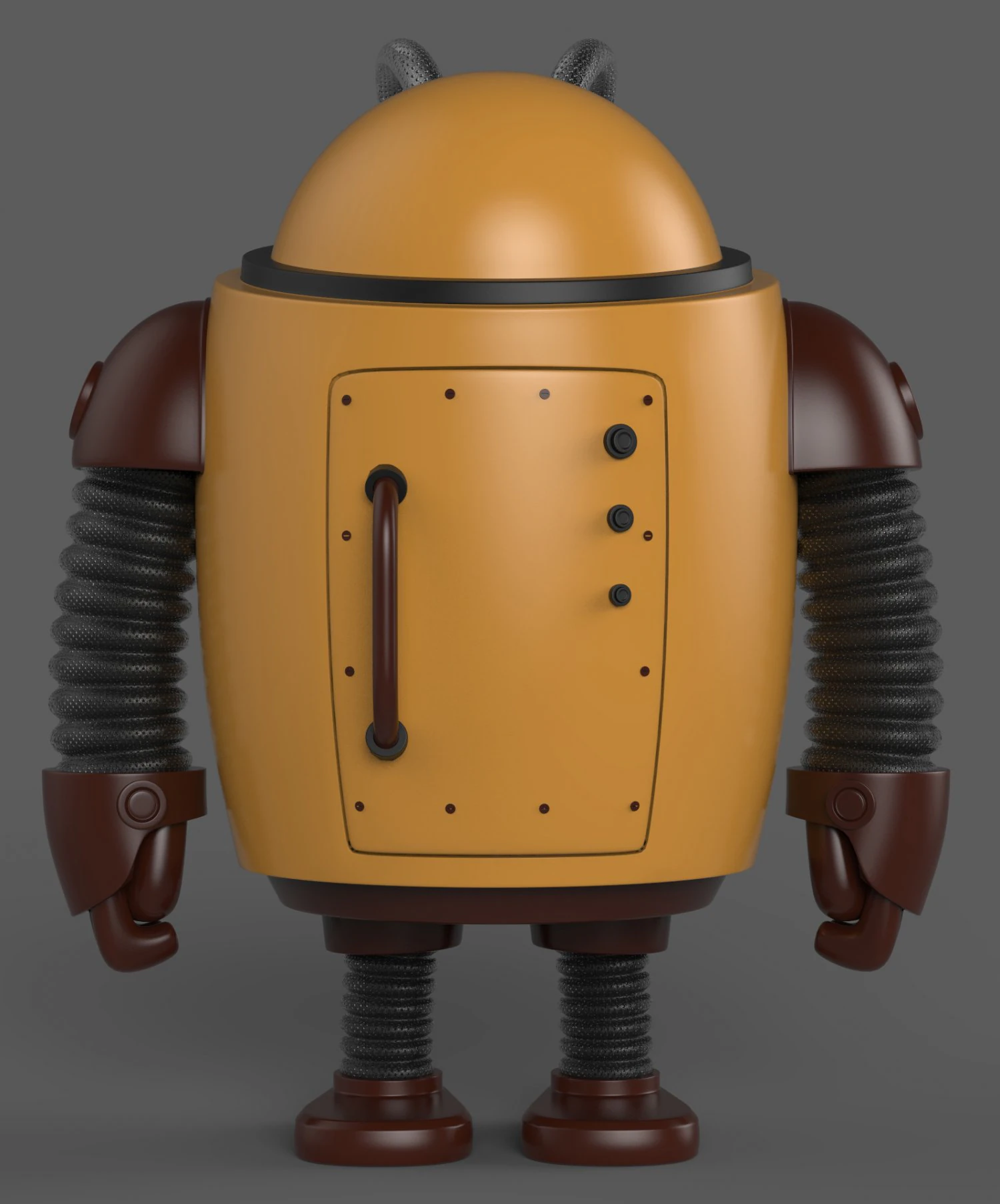 Robot 3D Model .c4d .max .obj .3ds .fbx .stl .blend 