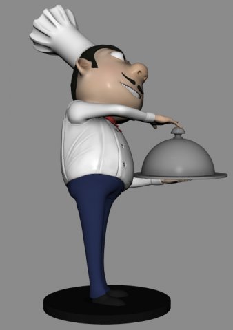 Download chef model for 3d print 3D Model