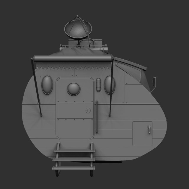 cartoonic space car 3D मॉडल .c4d .max .obj .3ds .fbx .stl .blend 