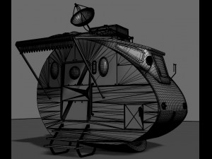 cartoonic space car 3D मॉडल