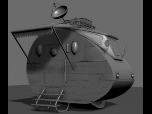 cartoonic space car 3D मॉडल