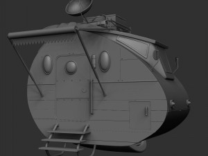 cartoonic space car 3D मॉडल