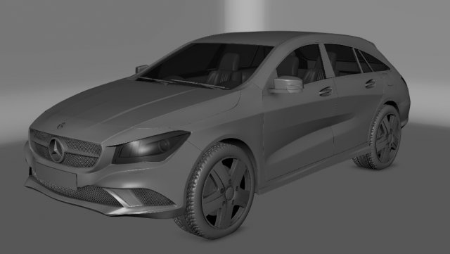 mercedes Modèle 3D .c4d .max .obj .3ds .fbx .stl .blend 