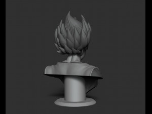 Son goku 3d bust model 3D-printmodel