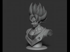 Son goku 3d bust model 3D Print Model