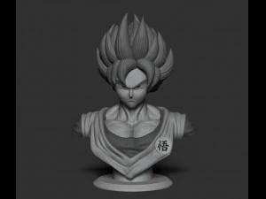 Son goku 3d bust model 3D Print Model