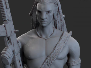Jake Sully figure Avatar 3D Print Model