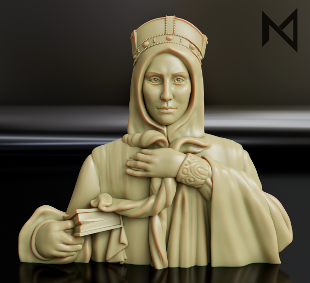 St Ludmila Relief 3D print model 3D Принт Модель .c4d .max .obj .3ds .fbx .stl .blend 
