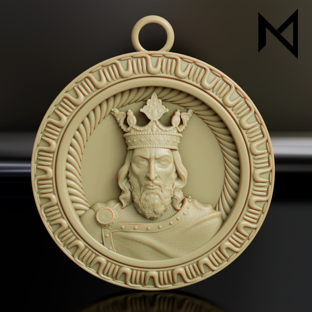 Mircea The Elder pendant 3D Принт Модель .c4d .max .obj .3ds .fbx .stl .blend 