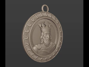 Mircea The Elder pendant 3D Print Model