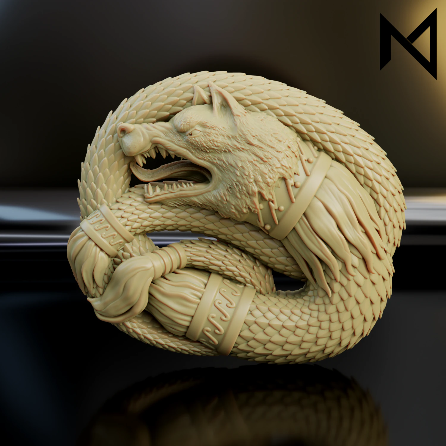 Dacian draco relief 3D Print Model .c4d .max .obj .3ds .fbx .stl .blend 