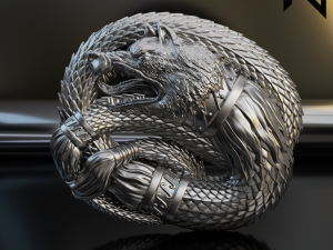 Dacian draco relief Modello di stampa 3D