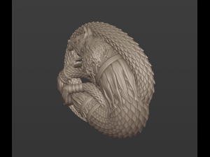 Dacian draco relief Modello di stampa 3D