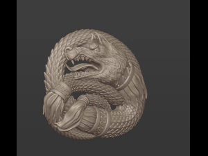 Dacian draco relief 3D Print Model