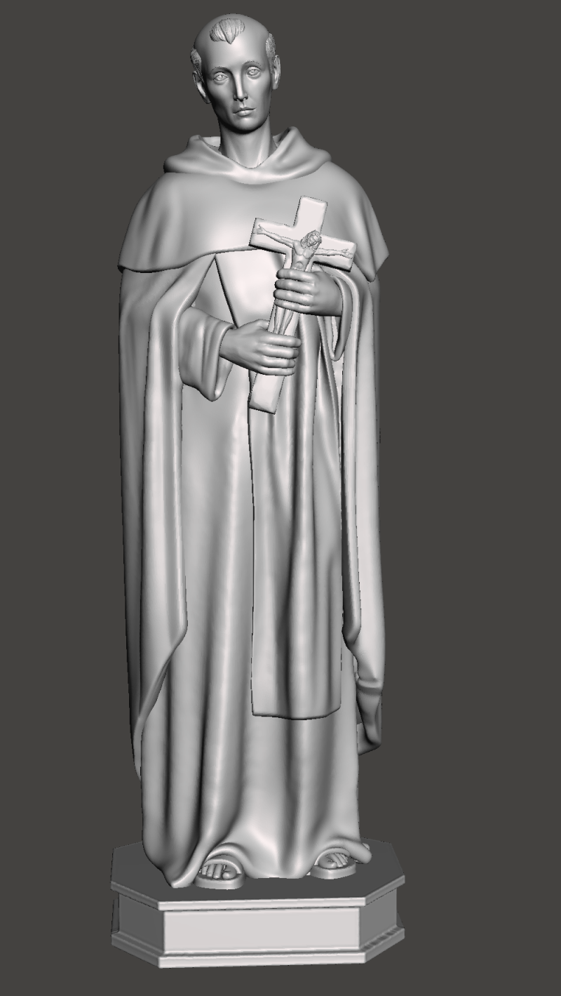 St John of The Cross 3d figure 3D Print Model .c4d .max .obj .3ds .fbx .stl .blend 