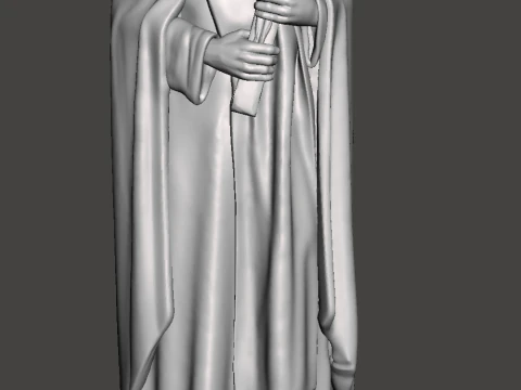 Figura 3D de S&atilde;o Jo&atilde;o da Cruz Modelo de Impressão 3D