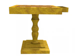chessboard with drawer 3D Model