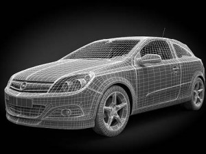 opel astra iii Modello 3D