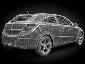 opel astra iii Modello 3D