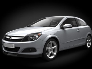 opel astra iii Modello 3D