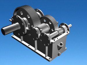 helical reducer 3Dモデル