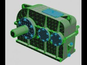 helical reducer 3Dモデル