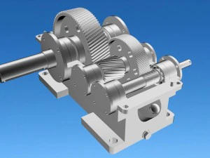 reductor helicoidal Modelo 3D