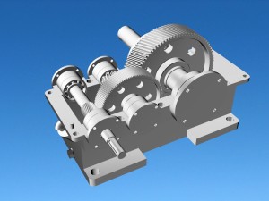 helical reducer 3D मॉडल