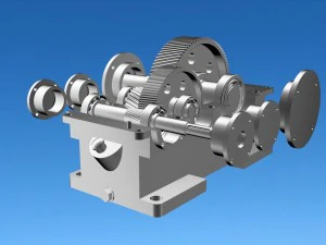 reductor helicoidal Modelo 3D