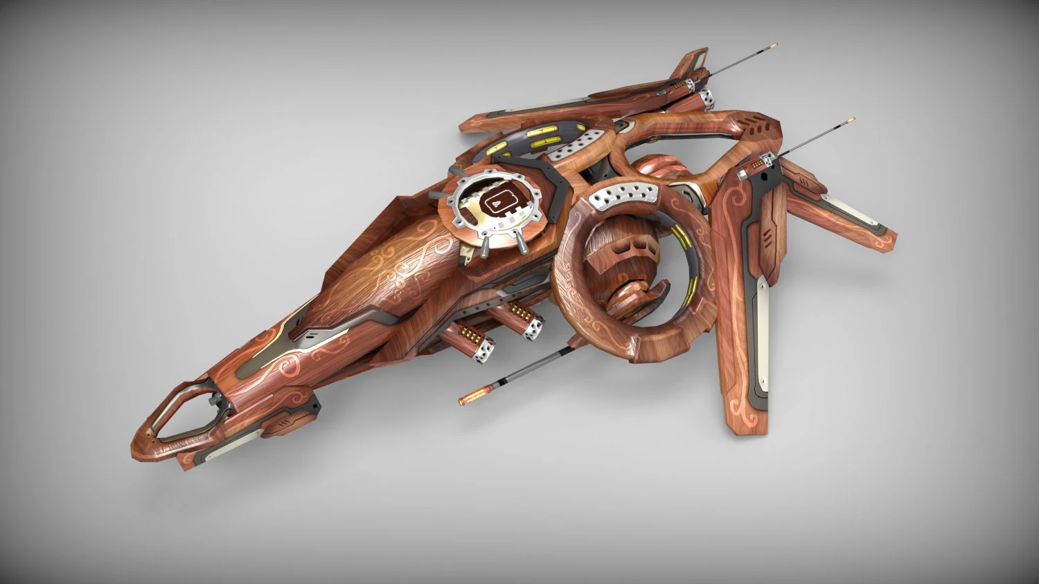 dronev2 - the wood 3D Model .c4d .max .obj .3ds .fbx .stl .blend 