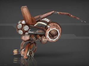 drone v3 wood 3D Model