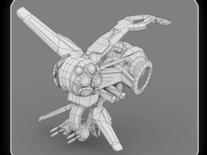 drone v3 wood 3D Model