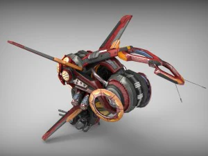 drone v3 wood 3D Model