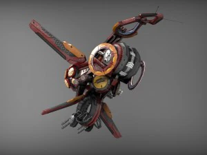 drone v3 wood 3D Model