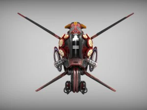 drone v3 wood 3D Model